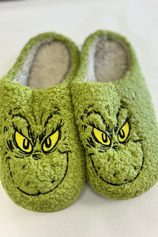 The Grinch Unisex Fuzzy Slippers