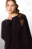 Staple Slouchy Fit Bubble Sleeve Boat Neck Sweater