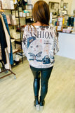 Trendy Cat Printed Sweater