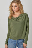 Mystree Cowl Neck Modal Top