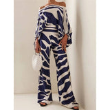 Wide Leg Print Pant