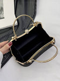 Stepping Out Shiny Clutch Crossbody Bag