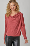 Mystree Cowl Neck Modal Top