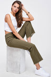 Macy Soft Washed Stretchy High Waisted Flare Pants