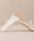 The Emma Clear | Invisible Block Heel - Clear