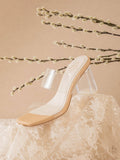 The Emma Clear | Invisible Block Heel - Clear