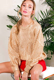 Festive Foil Metallic Knitted Sweater