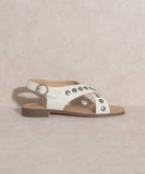 The Kylie | Studded Cross Band Sandal