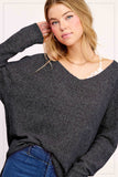 Soft Lightweight Loose Fit Textured Pullover Sweater