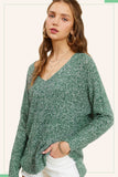 Soft Lightweight Loose Fit Textured Pullover Sweater