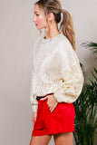 Festive Foil Metallic Knitted Sweater