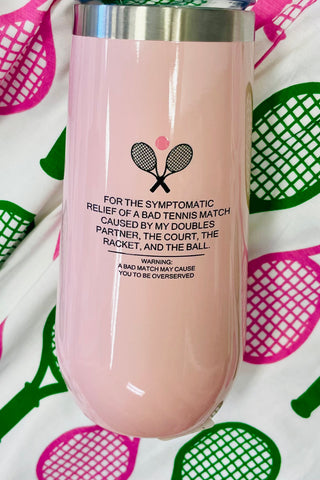 Insulated Champagne Tumbler - Tennis Label