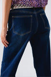 Q2 90’s Dark Wash Wide Jeans