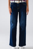 Q2 90’s Dark Wash Wide Jeans