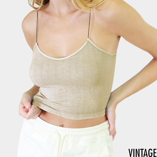 Simply Niki Vintage Ribbed Crop Top