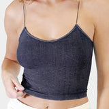 Simply Niki Vintage Ribbed Crop Top