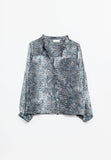 The Q2 Chiffon Blouse - Gray