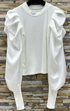 Italian Puff Sleeves Blouse