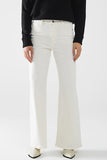 Q2 Extra Wide Leg Trousers - Cream