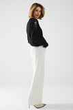 Q2 Extra Wide Leg Trousers - Cream