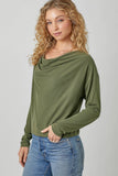 Mystree Cowl Neck Modal Top