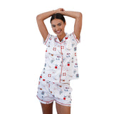 Beach Vibes Pajamas 2pc Short-Set Apres Sea