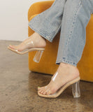 The Emma Clear | Invisible Block Heel - Clear