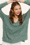 Soft Lightweight Loose Fit Textured Pullover Sweater