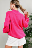 Hearted Embroidered Sequin Detail Knitted Sweater