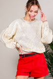 Festive Foil Metallic Knitted Sweater