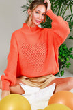 Hearted Embroidered Sequin Detail Knitted Sweater