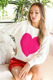 Adore Heart Cable Sweater